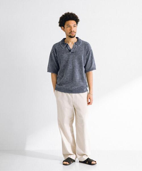 URBAN RESEARCH Sonny Label ポロシャツ インディゴパイル