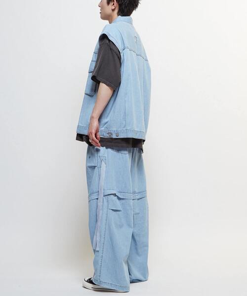 CONVERSE TOKYO デニムジャケット gジャン 2WAY DETACHABLE DENIM