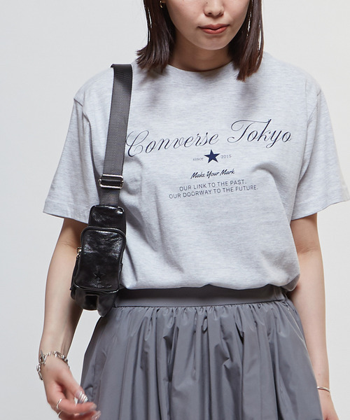 CONVERSE TOKYO tシャツ 半袖 LOGO PRINT TEE レディース : ZOZOTOWN
