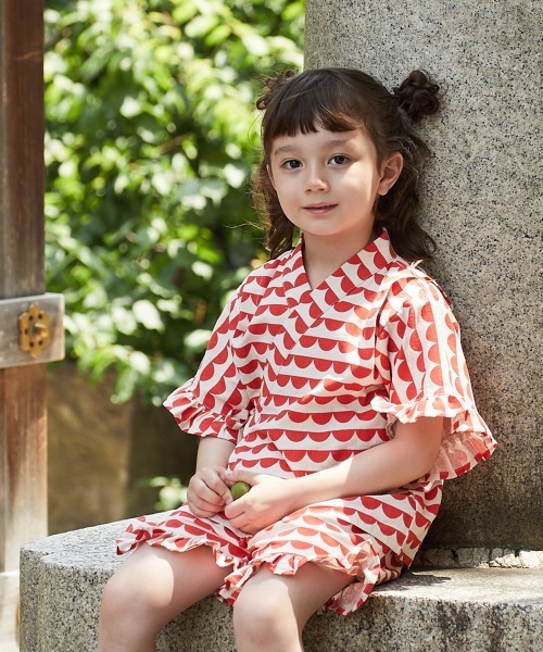 SOU-SOU 花柄 甚平上下セット 2着セット　姉妹　リンク　コーデ 楽天市場】お揃い 姉妹 甚平の通販
