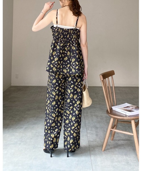 She's Closet セットアップ 花柄フラワープリント＆アート柄