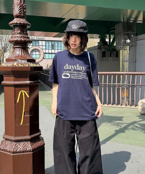 DayDay SEOUL stars logo tee ロンT black L DAYDAY seoul tシャツ カテゴリーロゴ S/S Tシャツ レディース