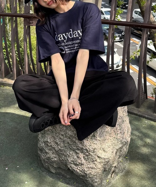 DAYDAY seoul tシャツ カテゴリーロゴ S/S Tシャツ レディース