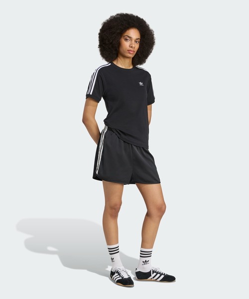 adidas パンツ Originals サテン ショーツ ラッフル スリー