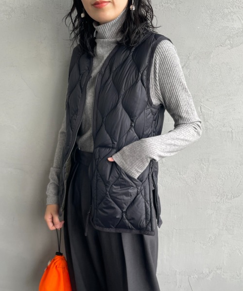 TAION（タイオン） ダウンベスト L ブラック レディース : ZOZOTOWN