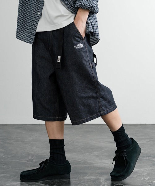 ノースフェイス　ハーフ　デニム　パンツ　パンツ　ショーツ　新品 THE NORTH FACE 「THE FACE」 デニムハーフパンツ 88