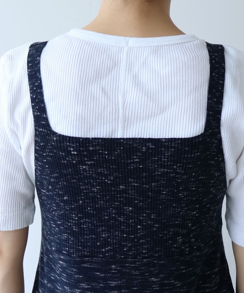 yuni ワンピース コットンウール knit ビスチェワンピース : ZOZOTOWN