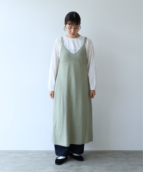 yuni ワンピース コットンウール knit ビスチェワンピース : ZOZOTOWN