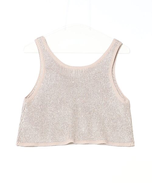 GYDAロゴ入りノースリーブニット ジェイダ GYDA SQUARE gyda MOLD アメスリニットトップス （O