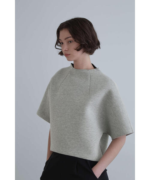 美品✨24ss ルフィル ライトボンディングクロップトップス グレー 半袖 LE PHIL tシャツ ライトボンディングクロップトップス