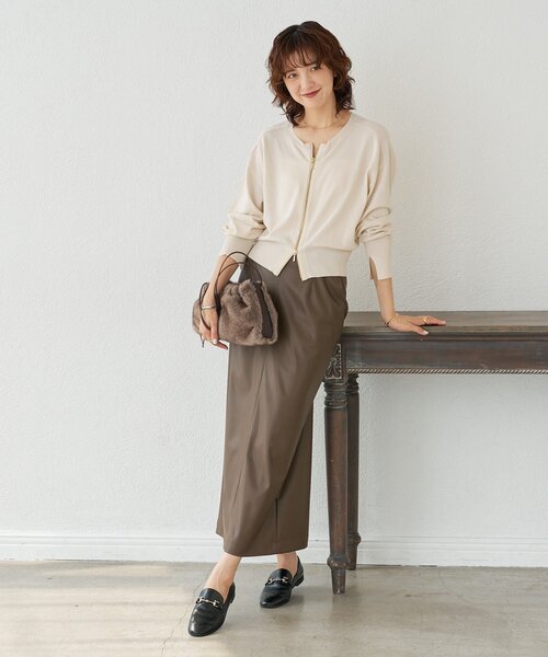 RIVE DROITE（リヴドロワ） カーディガン 「大人のこなれ感」ZIPニット