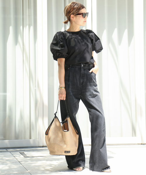 「CELERI」 7分袖ブラウス - ホワイト レディース_画像3