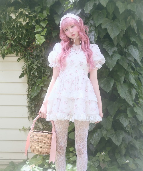 Fiorforte ワンピース Ribbon rose garden onepiece : ZOZOTOWN