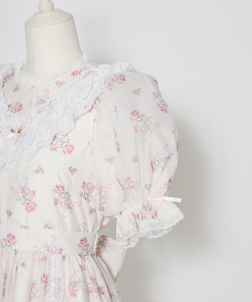 Fiorforte ワンピース Ribbon rose garden onepiece : ZOZOTOWN Yahoo