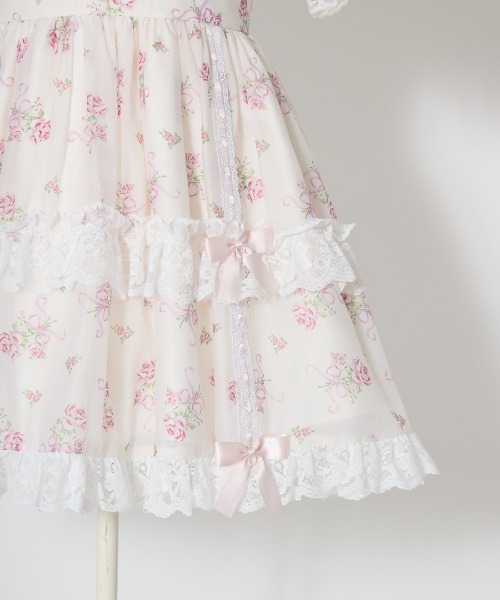 Fiorforte ワンピース Ribbon rose garden onepiece : ZOZOTOWN Yahoo