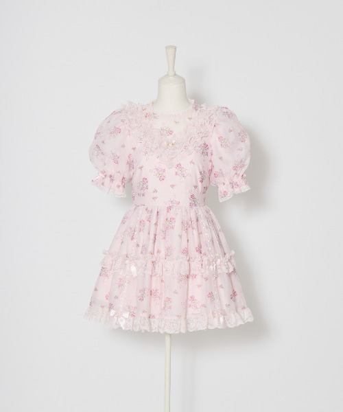 Fiorforte ワンピース Ribbon rose garden onepiece : ZOZOTOWN Yahoo