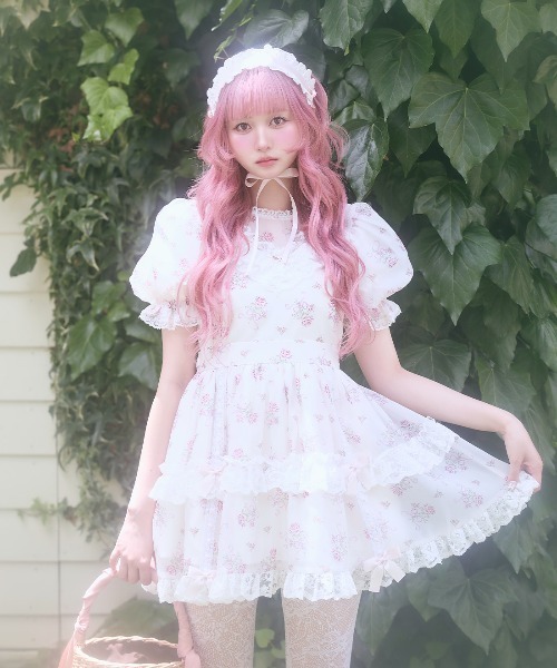 Fiorforte ワンピース Ribbon rose garden onepiece : ZOZOTOWN Yahoo
