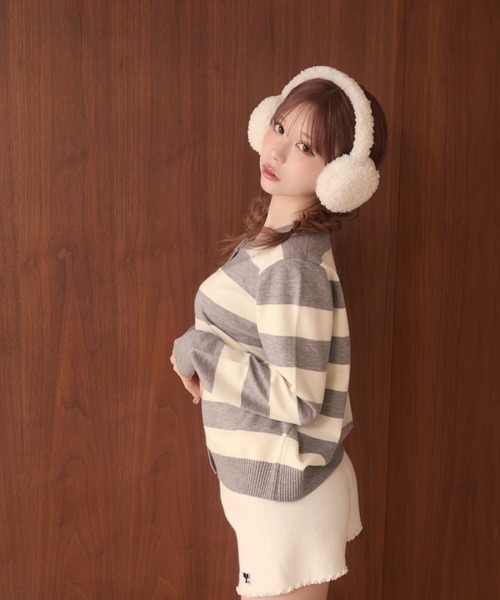 ○・*LF*・◯ページ ○・*LF*・◯ページ カーディガン フラワー刺繍ニットカーディガン