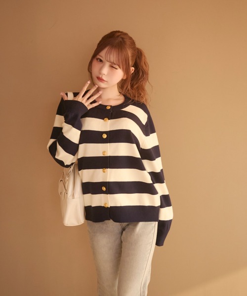 TITTY＆CO.（ティティーアンドコー） カーディガン ボーダー