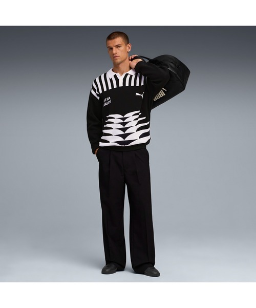 新品❣️PUMA × NEMEN プーマ×ネーメン　プルオーバーニットフーディ L プーマ（PUMA）（メンズ）TAD ニット パンツ 528014 16 NVY | スポーツ