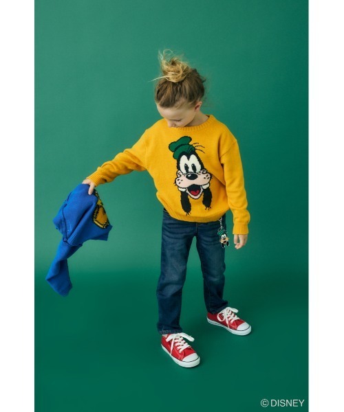 Disney SERIES CREATED by MUS ニット セーター MD FACE KNIT キッズ 