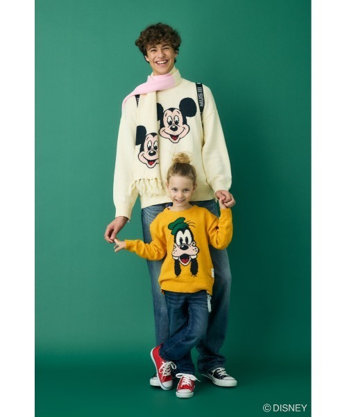 Disney SERIES CREATED by MUS ニット セーター MD FACE KNIT キッズ 