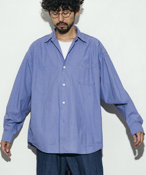 HINSON シャツ HINSON/ヒンソン レギュラーカラー ブロード ロング