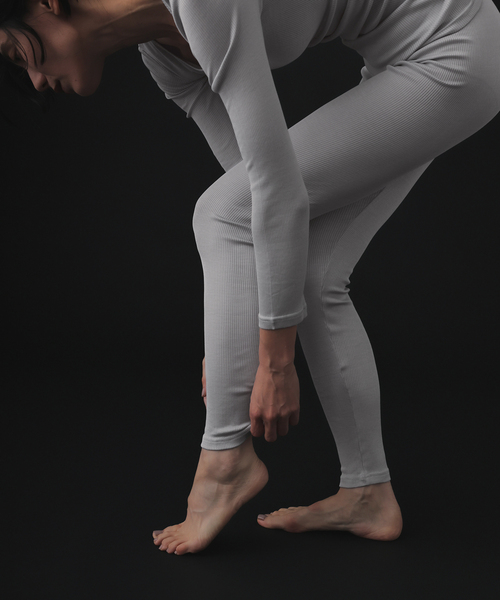 EMILY WEEK（エミリーウィーク） レギンス スパッツ シルクテレコリブ