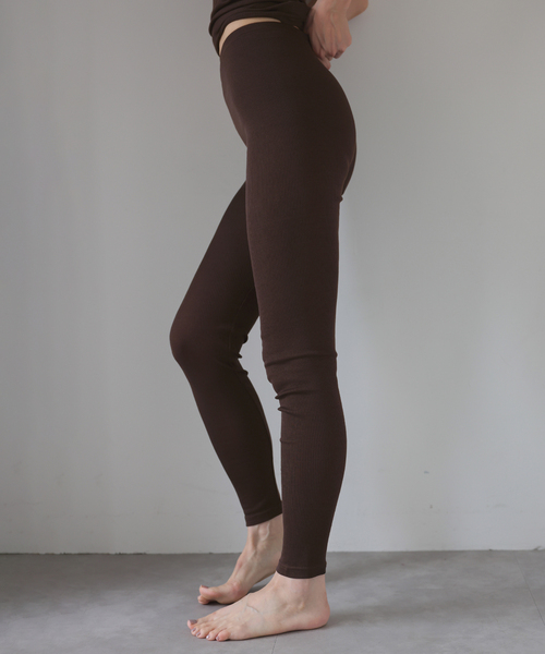 EMILY WEEK（エミリーウィーク） レギンス スパッツ シルクテレコリブ
