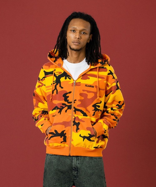 XLARGE（エクストラ ラージ） パーカー CAMO ZIP UP HOODED SWEATSHIRT