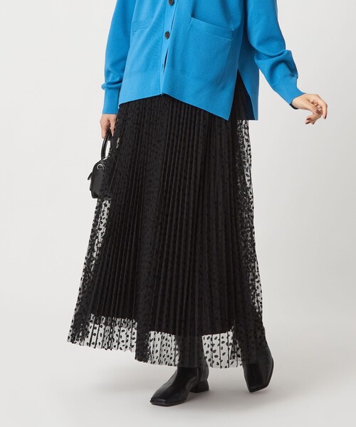 新品未使用　2025SS　Admiral プリーツスカート ブルー　M シアークロス プリーツスカート(スカート)｜EPOCA(エポカ)の