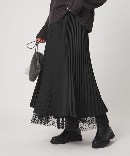 green label relaxing スカート 「size SHORT/TALLあり」2WAY チュール