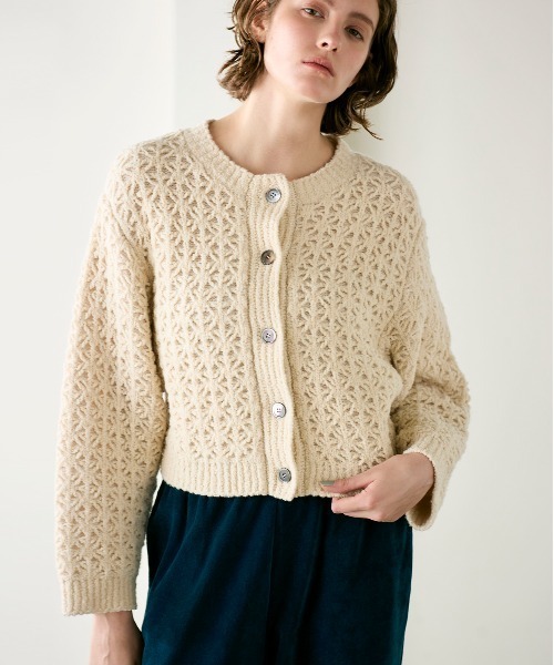 NOLLEY'S sophi 【WALANCE/ワランス】カーディガン WALANCE/ワランス】wool mohair cable cropped cardigan（5-0290-6-02