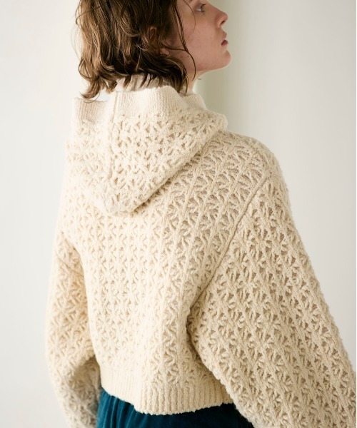 WALANCE（ワランス） カーディガン crochet double knit cardigan