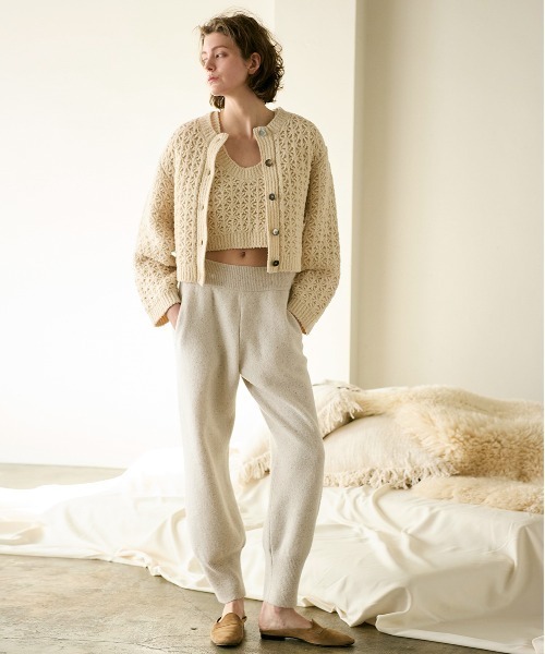 WALANCE（ワランス） カーディガン crochet double knit cardigan