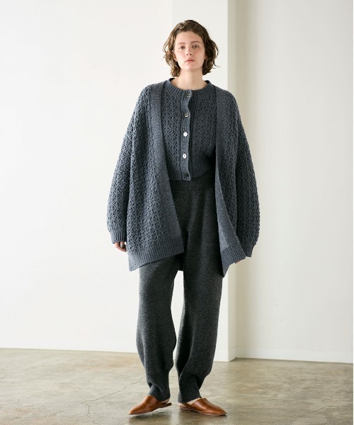 WALANCE（ワランス） カーディガン crochet double knit cardigan
