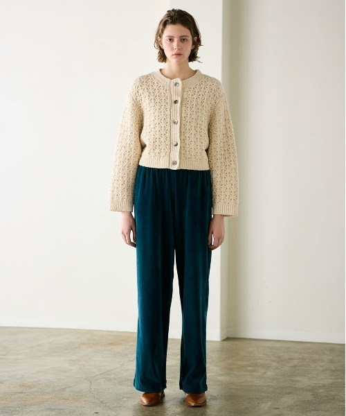 WALANCE（ワランス） カーディガン crochet double knit cardigan