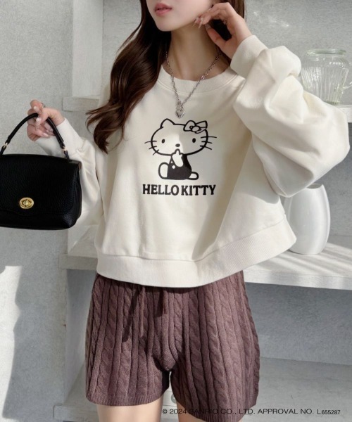 TREOVER tシャツ 「HELLO KITTY」 ショートプルオーバー レディース