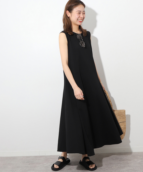 「JOURNAL STANDARD relume」 ノースリーブワンピース FREE チャコールグレー レディース_画像6