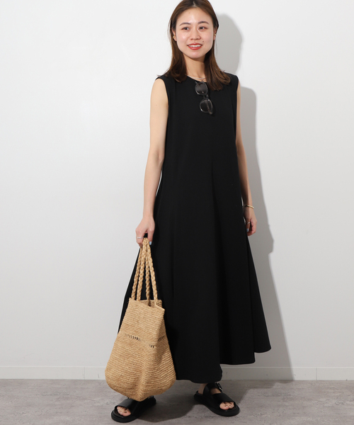 「JOURNAL STANDARD relume」 ノースリーブワンピース FREE チャコールグレー レディース_画像7