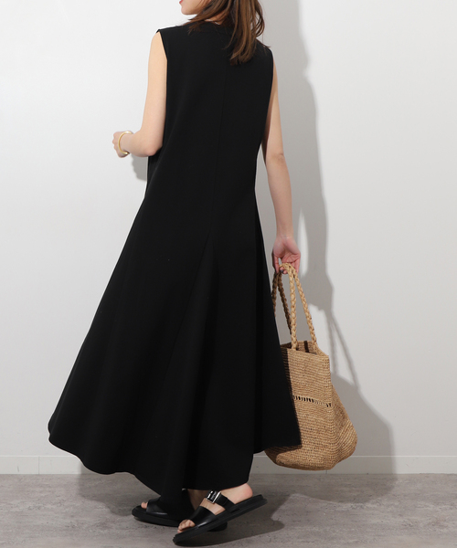 「JOURNAL STANDARD relume」 ノースリーブワンピース FREE チャコールグレー レディース_画像9