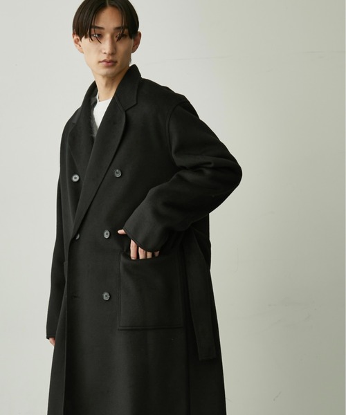 【値下げしました】UNUSED 18AW チェスターコート BLANK HOTEL チェスターコート コート Belted Wool-Like Chesterfield