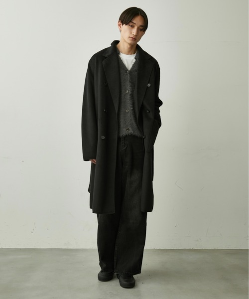 BLANK HOTEL チェスターコート コート Belted Wool-Like Chesterfield