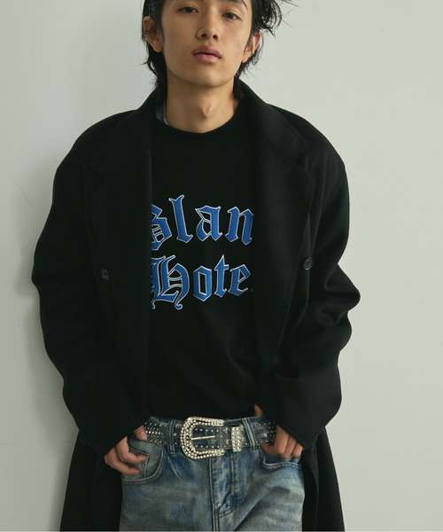 BLANK HOTEL チェスターコート コート Belted Wool-Like Chesterfield