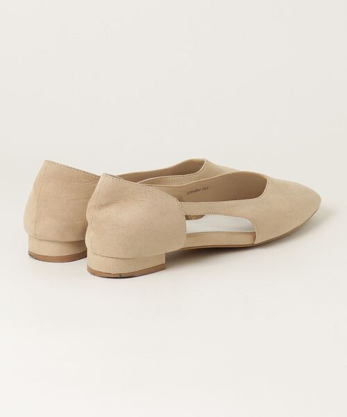 「A de Vivre」 フラットパンプス 25.5 ベージュ レディース_画像2