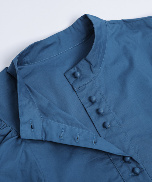 「La-gemme」 長袖ブラウス フリー ブルー レディース_画像4