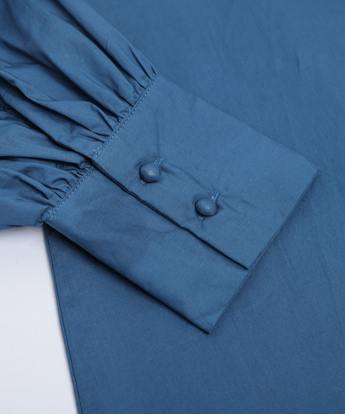 「La-gemme」 長袖ブラウス フリー ブルー レディース_画像8