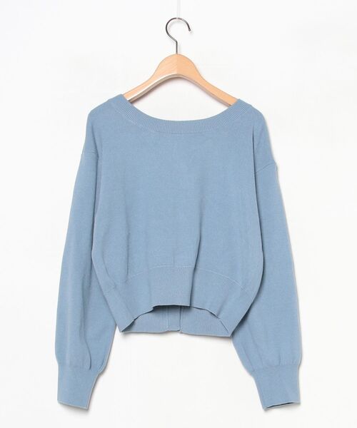 「FRAY I.D」 ニットカーディガン ONE SIZE ブルー レディース_画像2