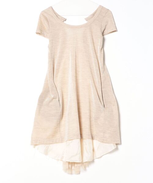sacai（サカイ） 半袖ワンピース 1 ベージュ レディース : ZOZOTOWN