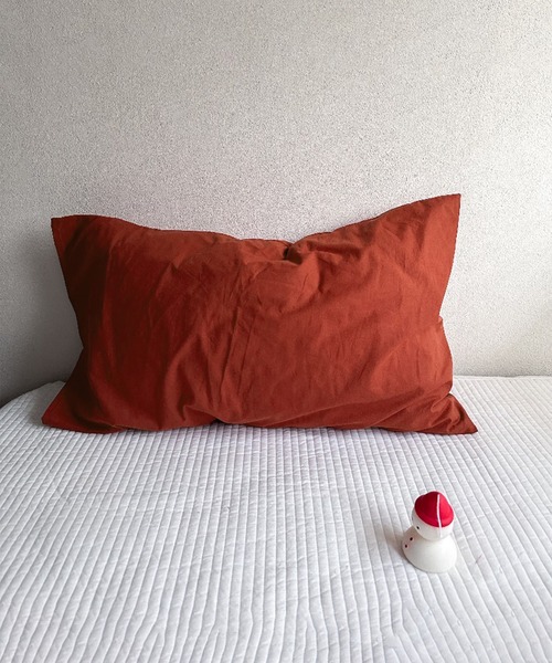 強い波動のパラワンサンド砂枕　(茶色) IRADOWL（アイラドール） ベッド 寝具 room」柄×くすみカラー枕カバー